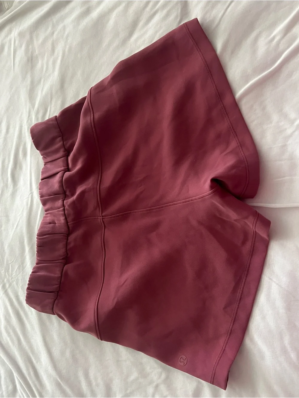 Lululemon Women's High-Waist Drawstring Shorts - Roseberry size 2